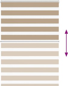 vidaXL Ζέβρα τυφλή 100x150 cm Πλάτος υφάσματος 95,9 εκ. Πολυεστέρας