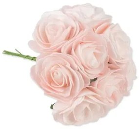 Beauty Home ΜΠΟΥΚΕΤΟ ΡΟΖ  ΤΡΙΑΝΤΑΦΥΛΛΑ 15 CM