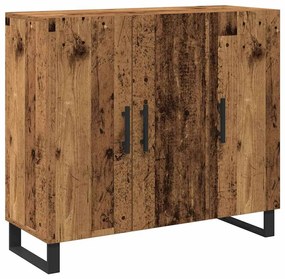 vidaXL Πλαϊνό γραφείο Παλαιό ξύλο 90 x 34 x 80 εκ. Επεξεργασμένο ξύλο