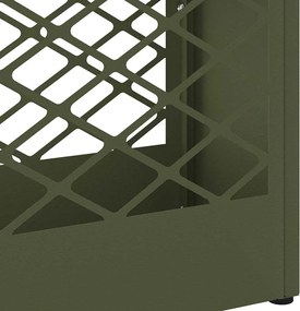 vidaXL Σχέδιο &amp; βάση αποθήκευσης Λαδί 28 x 12 x 41 εκ Ατσάλι