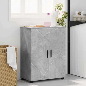 vidaXL Ντουλάπι Μπάνιου Σκυρόδεμα Γκρι 60 x 35 x 80 εκ