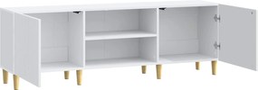 vidaXL Ντουλάπι TV Λευκό 150 x 31 x 50 εκ. Επεξεργασμένο Ξύλο