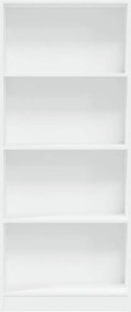vidaXL Βιβλιοθήκη Λευκή 60x24x143 εκ. από Επεξεργασμένο Ξύλο