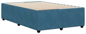 vidaXL Πλαίσιο Κρεβατιού Μπλε 120 x 200 εκ. Βελούδινο
