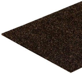 vidaXL Πατάκια Σκαλιών Αυτοκόλλητα 15 τεμ. Καφέ Ορθογώνια 60x25 εκ.