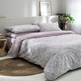 Σεντόνια Batic-2 (Σετ 4τμχ) Pink Vesta Home Διπλό 200x270cm 100% Βαμβάκι