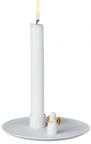 Κηροπήγιο Angel's Light Gold RD0012165 Φ14cm White-Gold Raeder Πορσελάνη