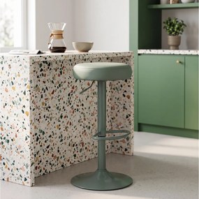 ΚΑΡΈΚΛΕΣ &amp; ΠΟΛΥΘΡΌΝΕΣ MUMFORD GREEN ADJUSTABLE BAR STOOL HD7606