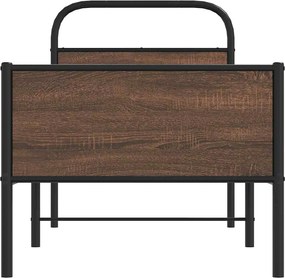 vidaXL Πλαίσιο Κρεβατιού Χωρ. Στρώμα Καφέ Δρυς 80x200εκ Επεξ. Ξύλο