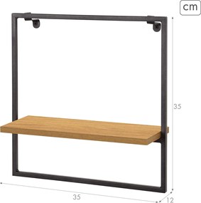 Ράφια Max Home Σίδερο Ξύλο MDF 35 x 35 x 12 cm (x6)