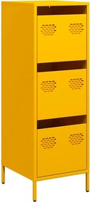 vidaXL Ντουλάπι Μουσταρδί 39x35x103,5 εκ. από Ατσάλι