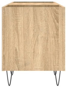 vidaXL Δισκοθήκη Sonoma Δρυς 121 x 38 x 48 εκ. από Επεξεργασμένο Ξύλο
