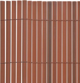 vidaXL Φράχτης Κήπου Καφέ 150 x 500 cm PVC