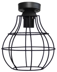 Φωτιστικό Οροφής Μονόφωτο Heronia Fun Black 31-1318
