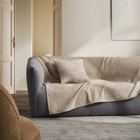 Ριχτάρι Καναπέ Τριθέσιου Βελουτέ (180x310) Gofis Home Nimbus Warm Beige 447/39