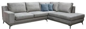 Corner Sofa Contessa Fylliana Right Corner Grey - Turquoise 272x220x93 cm