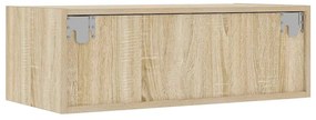 ντουλάπι τηλεόρασης με φώτα LED Sonoma Oak 75x35,5x25 cm - Καφέ