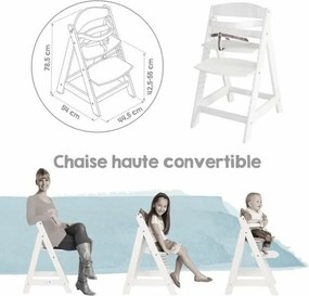 Καρεκλακι φαγητου μωρου ROBA Λευκό Γκρι