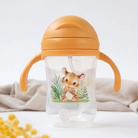Παγούρι 300ml Με Καλαμάκι Kiokids Λιονταράκι 6334