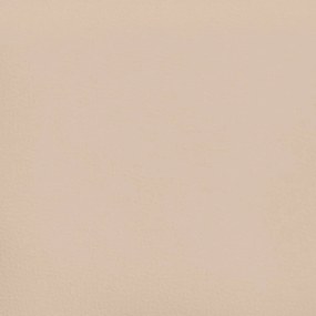 Πλαίσιο Κρεβατιού με Κεφαλάρι Καπουτσίνο 200x200εκ. Συνθ. Δέρμα - Καφέ