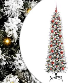 vidaXL Τεχνητό Χριστουγεννιάτικο Δέντρο με 150 LED Λευκό 150 cm