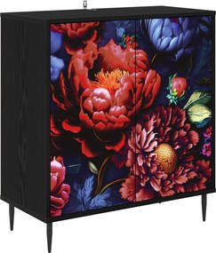 vidaXL Πλαϊνό γραφείο KIEL Μαύρη Δρυς 69 x 33 x 76 εκ.