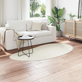 vidaXL Χαλιά Χώρου Κρεμ 100x200 εκ. Πολυεστέρα Αντιολισθητικό