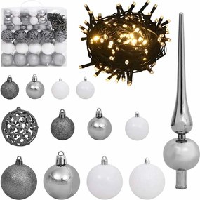 vidaXL Τεχνητό Χριστουγεννιάτικο Δέντρο με 300 LED Λευκό 180 cm