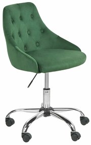 Καρέκλα γραφείου Berwyn 883, Πράσινο, 75x60x60cm, 8 kg, Χωρίς μπράτσα, Με ρόδες, Μηχανισμός καρέκλας: Economic | Epipla1.gr