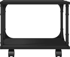 vidaXL Βάση Εκτυπωτή 2 Επιπέδων Μαύρη 41x28x33,5 εκ Επεξεργασμένο Ξύλο