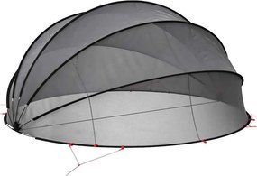 vidaXL Θόλος πισίνας Μαύρο 500 x 500 x 236 εκ.
