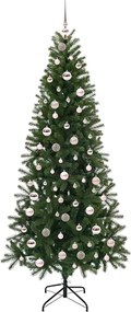vidaXL Τεχνητό Χριστουγεννιάτικο Δέντρο Πράσινο 210 cm ΠΕ και PVC