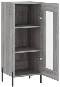vidaXL Ντουλάπι Γκρι Sonoma 34,5x34x90 εκ. από Επεξεργασμένο Ξύλο