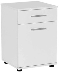 Κομοδίνο - Συρταριέρα γραφείου Trendline Megapap χρώμα λευκό 40x39x57εκ.