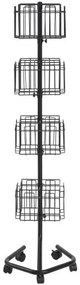 VEVOR Brochure Display Rack 32-Pocket Rotating Literature Display Stand 5 Wheels
