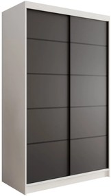 Ντουλάπα Lissa 120 συρόμενη-Leuko-Mauro