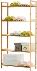 Παπουτσοθήκη Nextdeco από μπαμπού 5 επιπέδων Υ128x68x25εκ.