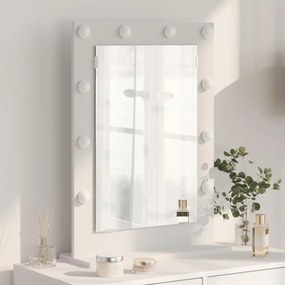 vidaXL Καθρέφτης τουαλέτας Ορθογώνιος Λευκό 70 x 50 x 18 εκ.