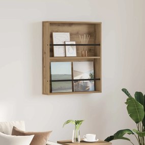 vidaXL Ράφι Περιοδικών Artisan Oak 60 x 12 x 70 εκ Επεξεργασμένο ξύλο