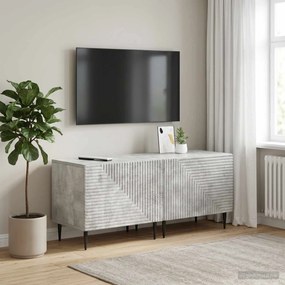 vidaXL Ντουλάπι TV Γκρι Σκυροδέματος Επεξεργασμένο Ξύλο