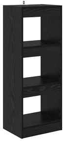 vidaXL Βιβλιοθήκη Μαύρη δρυς 40 x 30 x 103 εκ. Επεξεργασμένο ξύλο