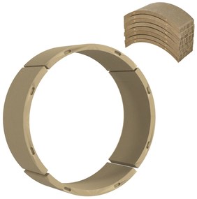 PawHut Σετ επιφανειών ξυσίματος για τροχό γάτας, αντοχή έως 5kg, 55x25,5x3cm, Καφέ