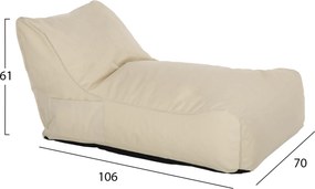 ΠΟΥΦ BLOOM ΑΔΙΑΒΡΟΧΟ HM5111.11 ΜΠΕΖ 106x70x61Υ εκ.