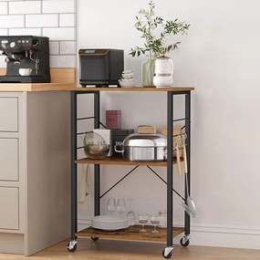 Τρόλεϊ/Ραφιέρα 3 Θέσεων (60x40x89) Vasagle KKS60XV1