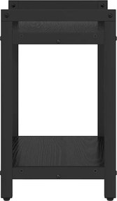 vidaXL Ράφι Βιβλίων 40 x 30 x 50 cm Επεξεργασμένο Ξύλο Μαύρη Οξυά