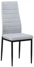 JETTA καρέκλα Βαφή Μαύρη/Ύφασμα Αν.Γκρι 40x50x95 cm ΕΜ966Β,176