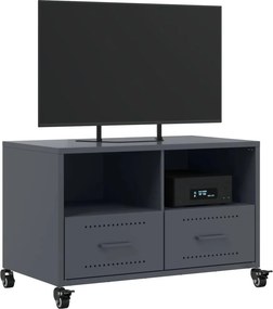 vidaXL Έπιπλο Τηλεόρασης Μαύρο 68x39x43,5 εκ. Χάλυβας