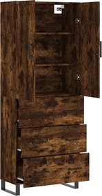 VidaXL Ντουλάπι Καπνιστή Δρυς 69,5x34x180 εκ. από Επεξεργασμένο Ξύλο