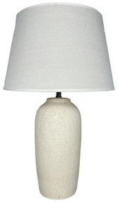 Επιτραπέζιο φωτιστικό Barout Inart Ε27 κεραμικό σε μπεζ απόχρωση Φ40x62εκ 40x40x62 εκ.