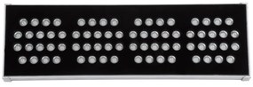 GloboStar FLOOD-TENA 90226 Προβολέας Wall Washer για Φωτισμό Κτιρίων LED 144W 12240lm 10° DC 24V Αδιάβροχο IP65 L57 x W18 x H19.5cm RGBW DMX512 - Ασημί - 3 Years Warranty